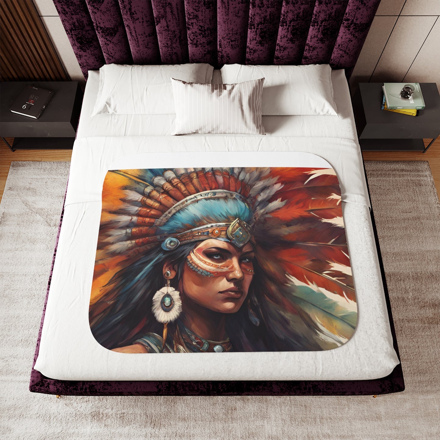 Sherpa Blanket, Two Colors Strong Women Adult/Teen Comes In Three Sizes Accessories Decor