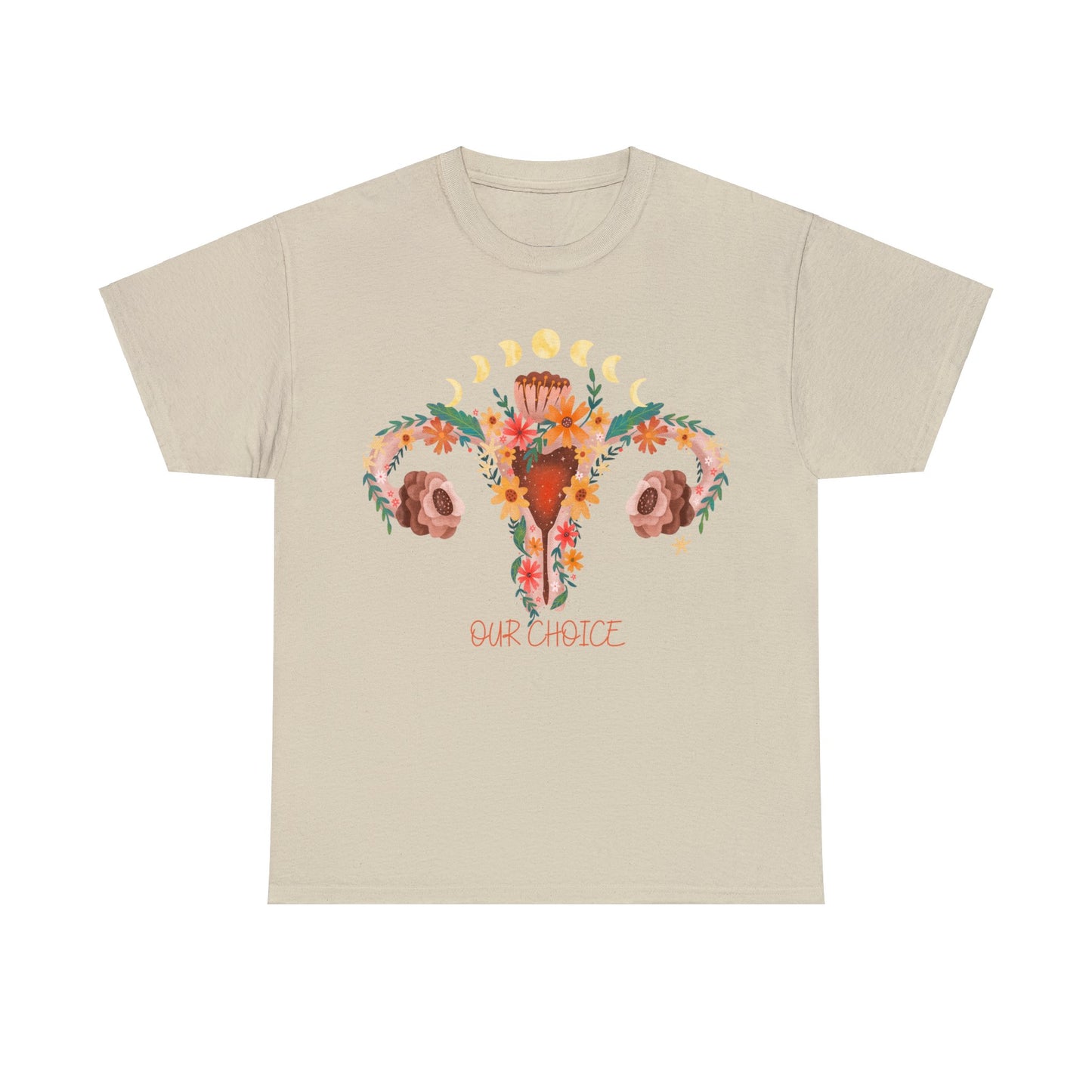 Unisex Heavy Cotton Tee Adult/Teen Activewear Shirt Comes In Many Colors Our Bodies Our Choices