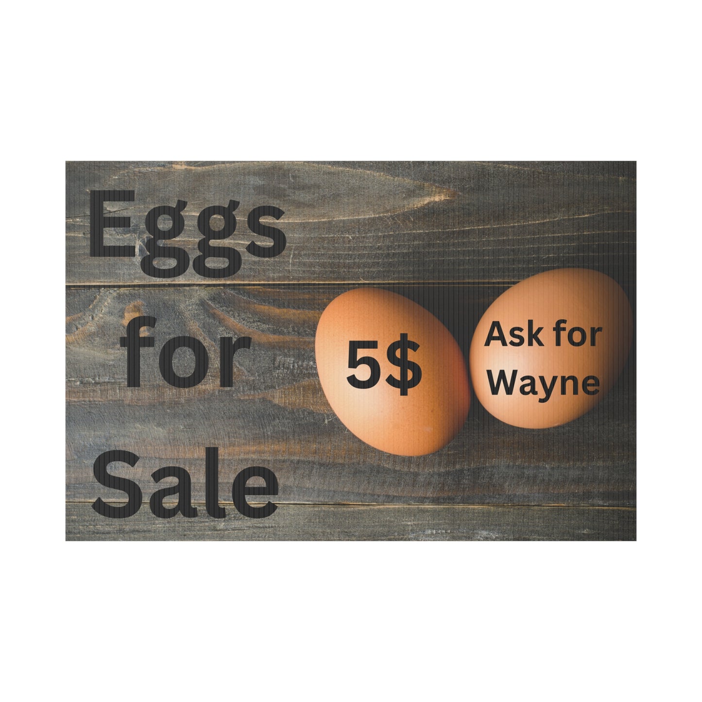 Plastic Yard Sign 36 x 24