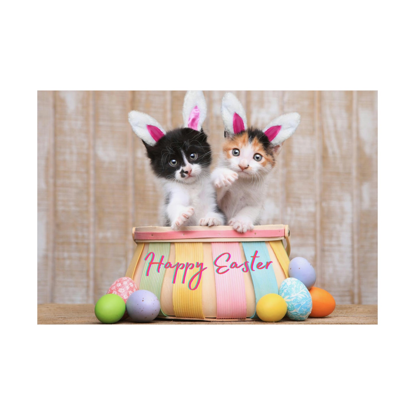 Matte Horizontal Posters Happy Easter Teens/Kids Gift Great For Bedrooms