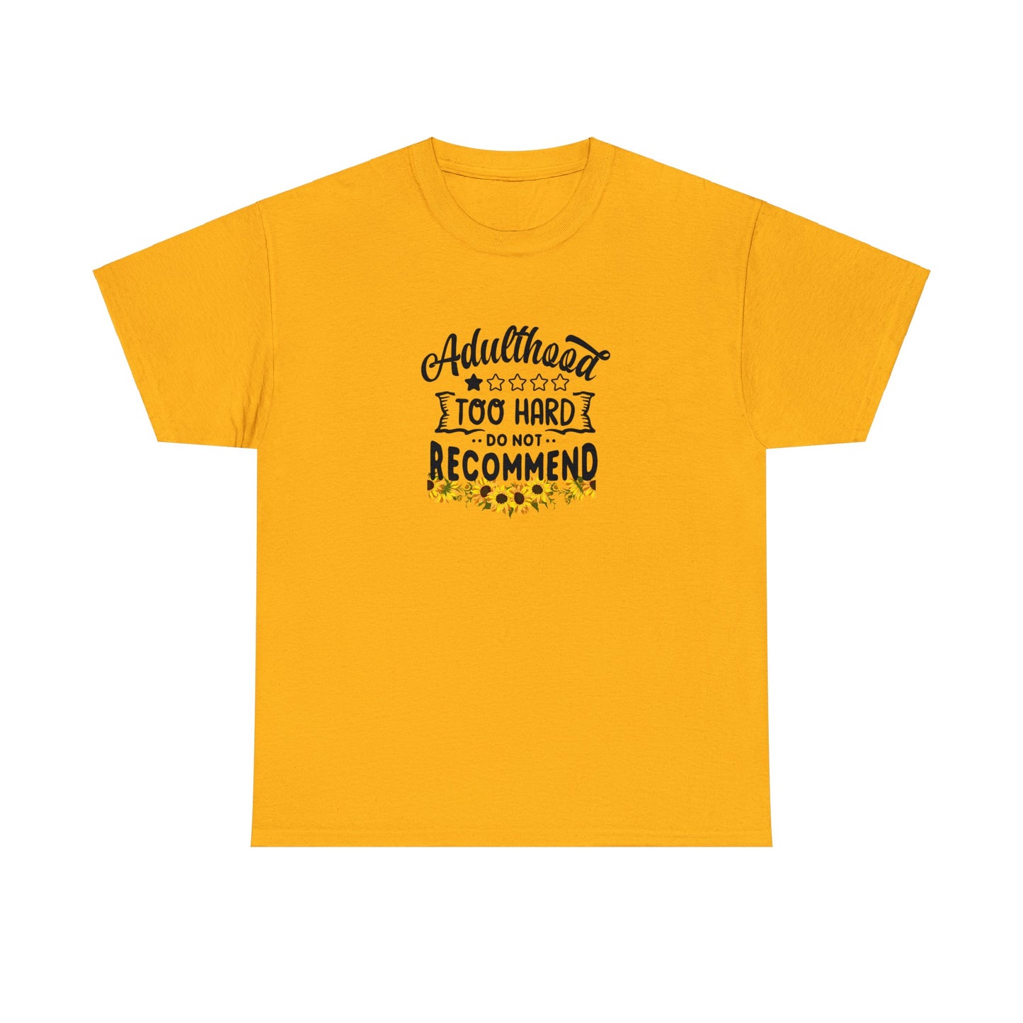 Unisex Heavy Cotton Tee Adult/Teen Activewear Comes In Various Colors