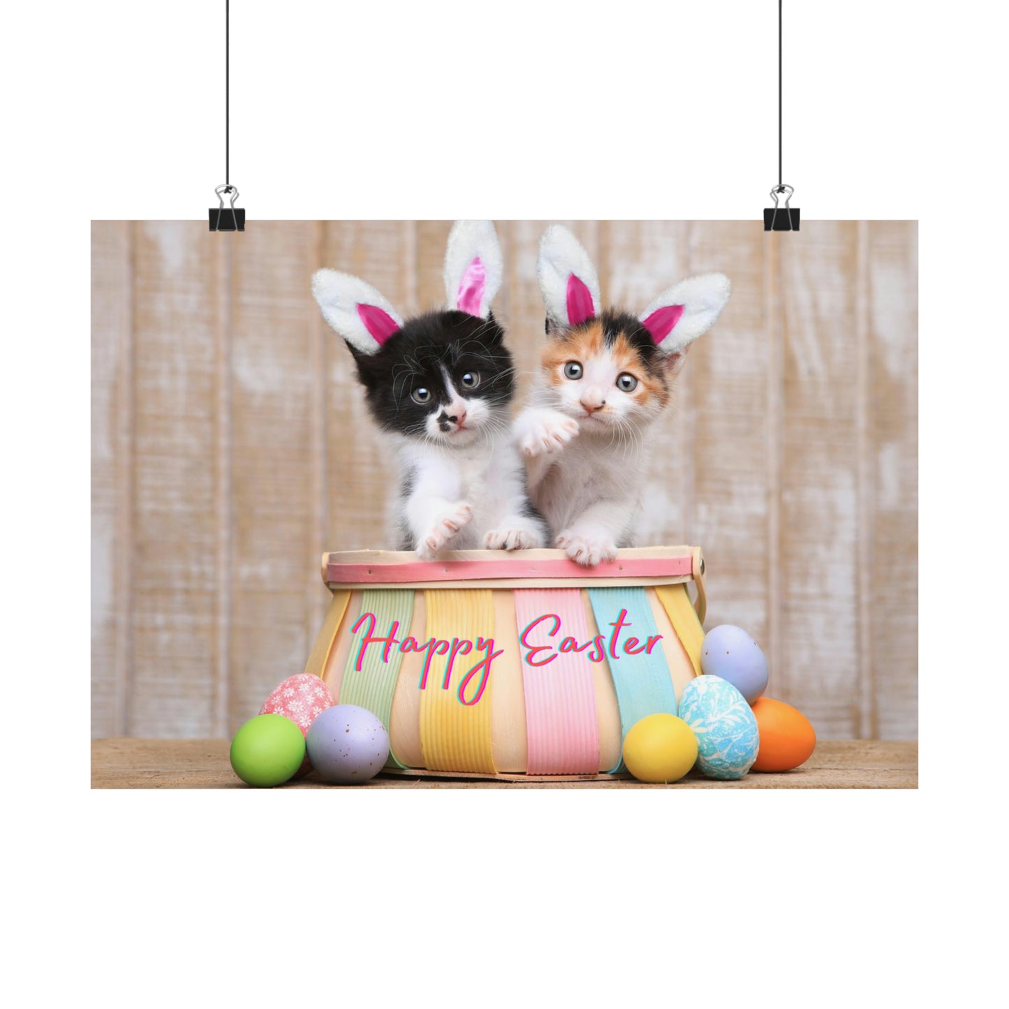 Matte Horizontal Posters Happy Easter Teens/Kids Gift Great For Bedrooms