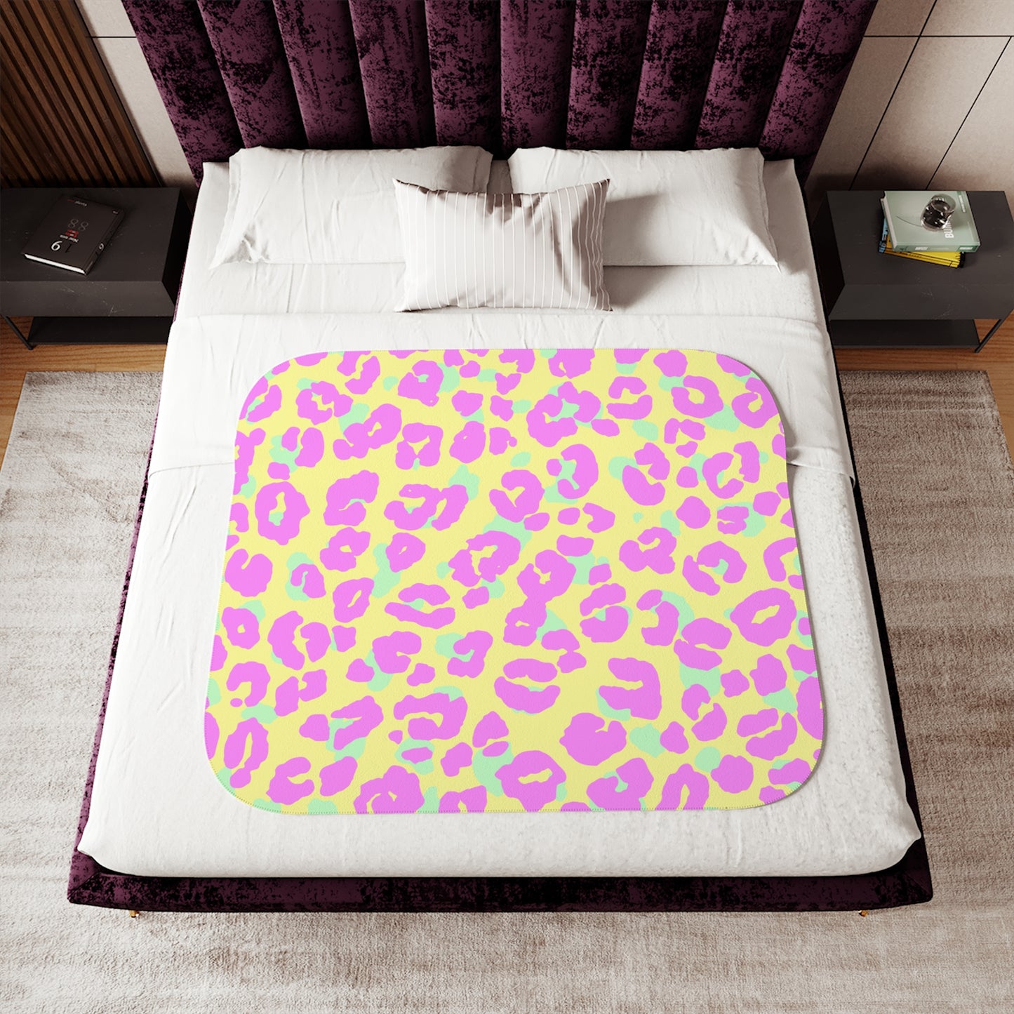 Sherpa Blanket, Two Colors Adult/Teen/Kids Accessories Decor Add Your Initials Or Name Call 603-377-1833 For Details