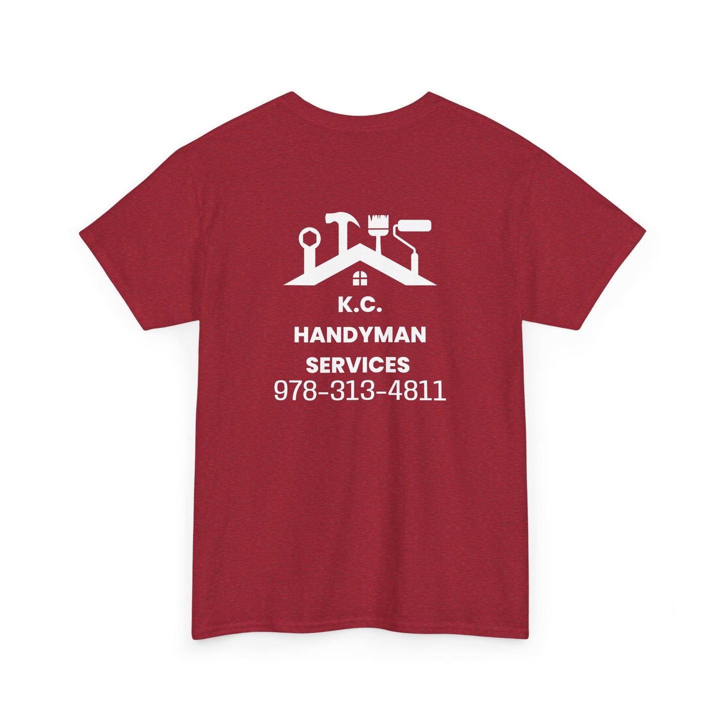 Handyman Service Tee - Unisex Heavy Cotton T-Shirt, Work Shirt, Contractor Apparel, DIY Gift, Home Repair Merchandise