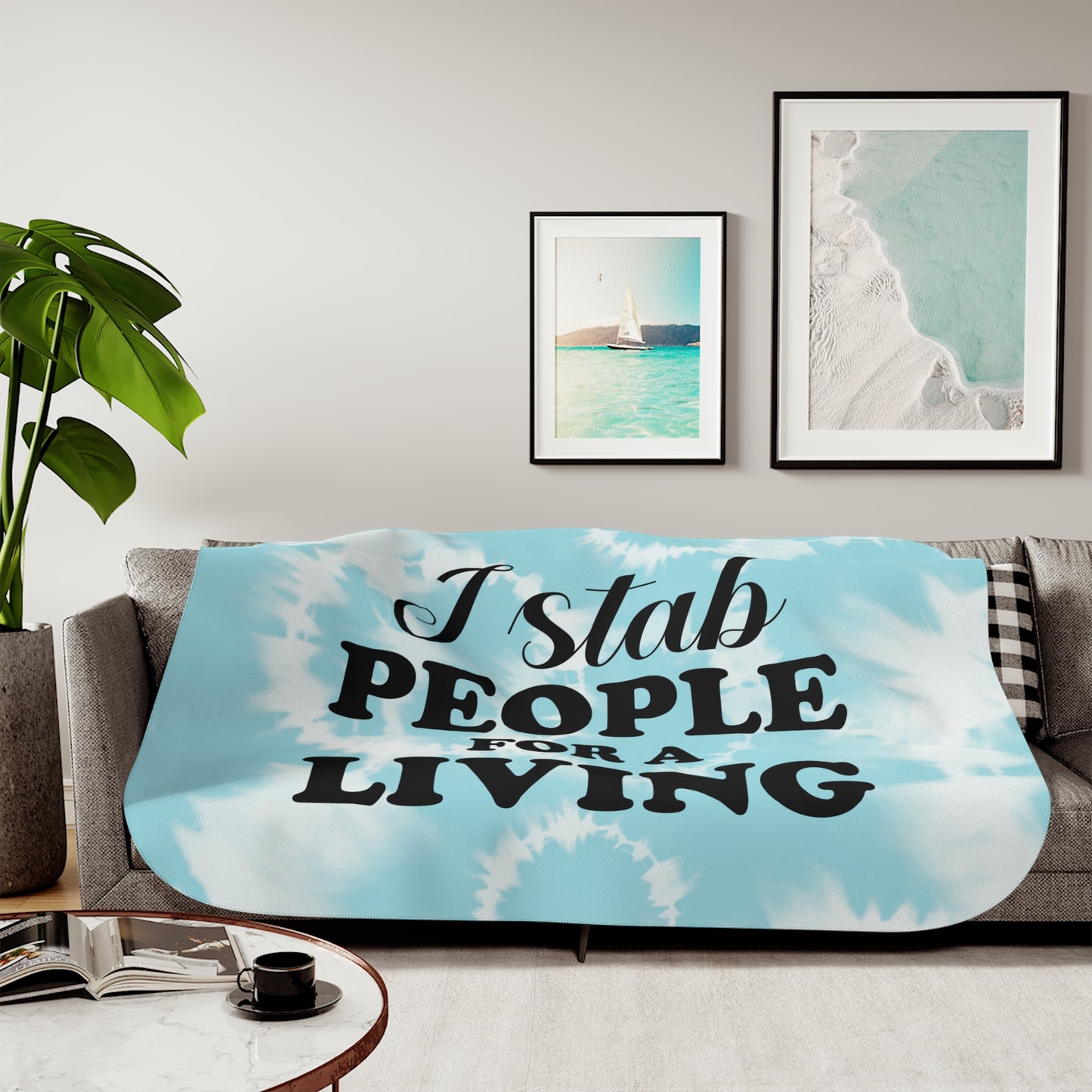 Sherpa Blanket, Two Colors Adult Accessories Decor