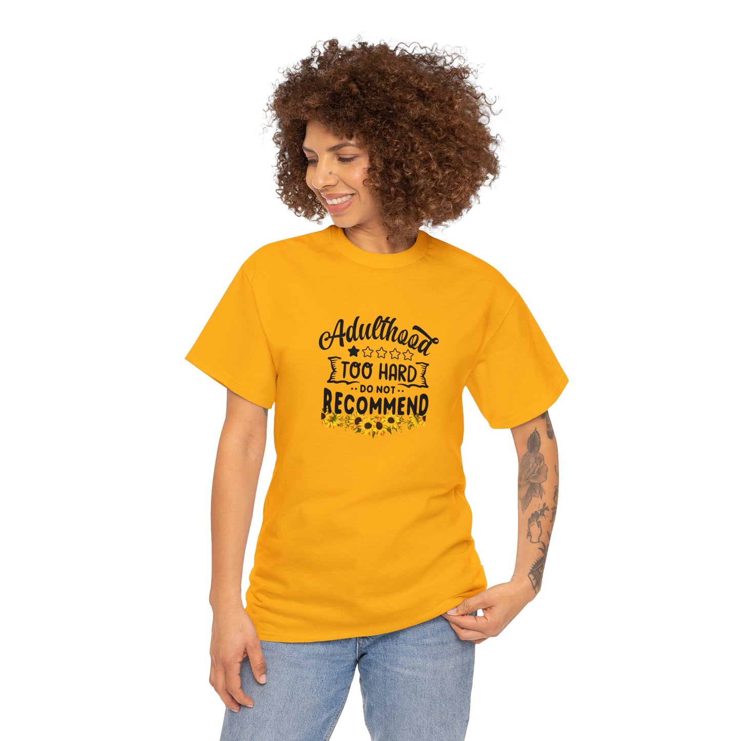 Unisex Heavy Cotton Tee Adult/Teen Activewear Comes In Various Colors