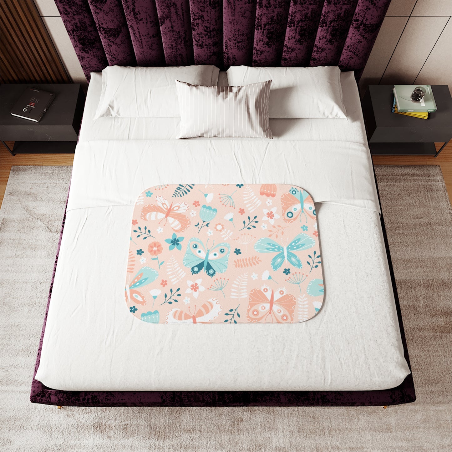 Sherpa Blanket, Has Matching Bedroom Sets Sold Separate, Choose Your Own Image Free of Charge Call 1-603-377-1833