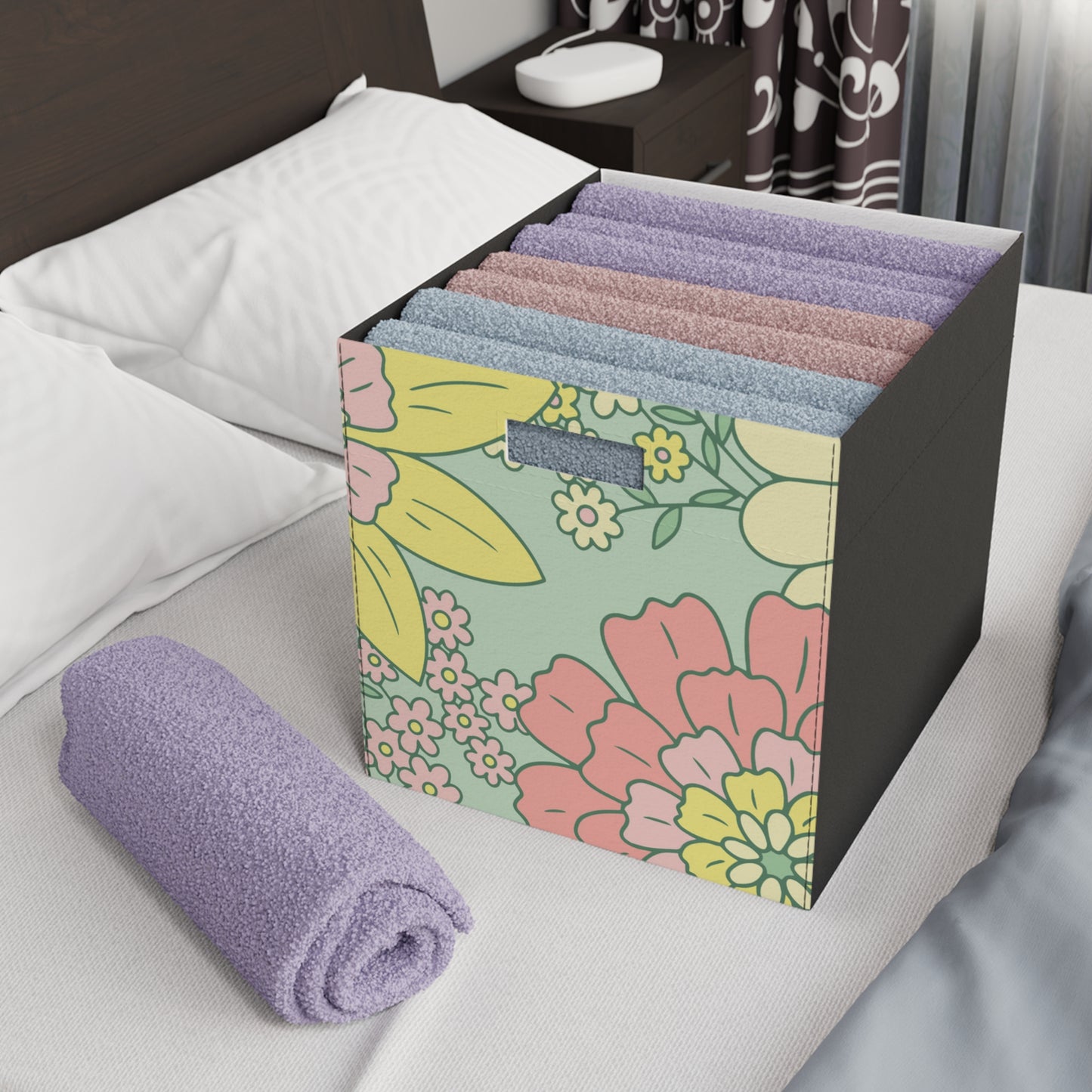 Felt Storage Box Full Set Available Comforter Pillow Sham Clock Round or Square Rugs Curtains Sheer or Blackout and Storage Boxes and More!!