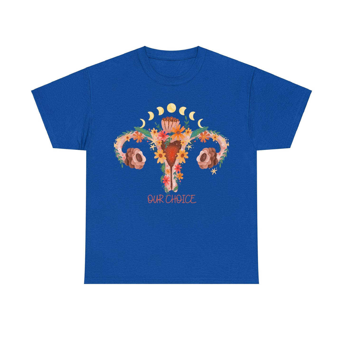Unisex Heavy Cotton Tee Adult/Teen Activewear Shirt Comes In Many Colors Our Bodies Our Choices
