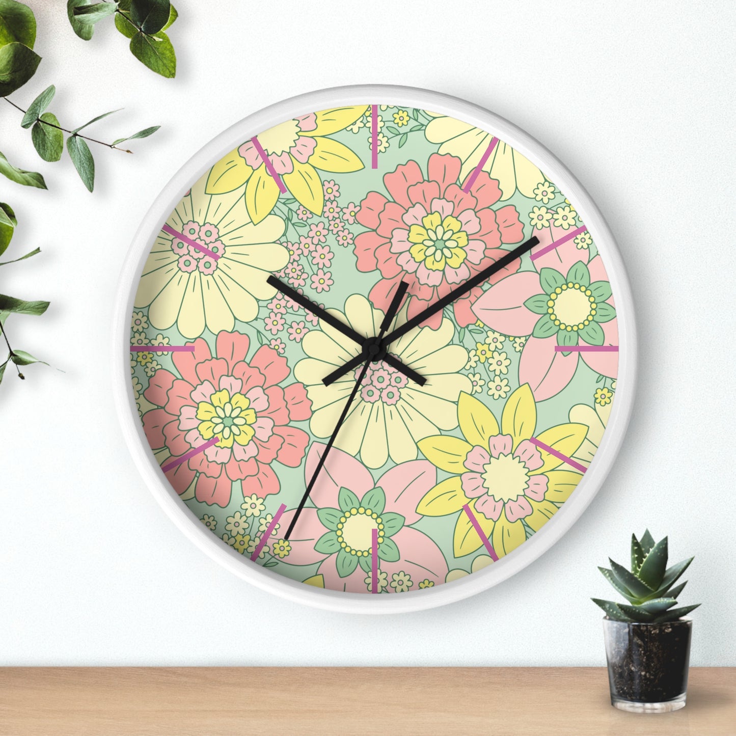 Wall Clock Full Set Available Comforter Pillow Sham Clock Round or Square Rugs Curtains Sheer or Blackout and Storage Boxes and More!!