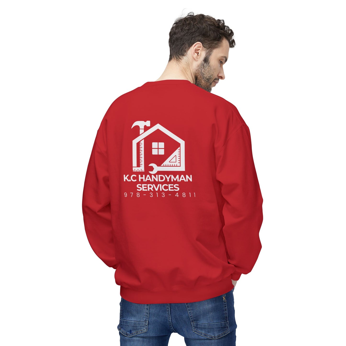 Handyman Crewneck Sweatshirt | Cozy Service Apparel, Gift for DIY Enthusiasts, Workwear, Customizable Sweatshirt, Casual Comfort