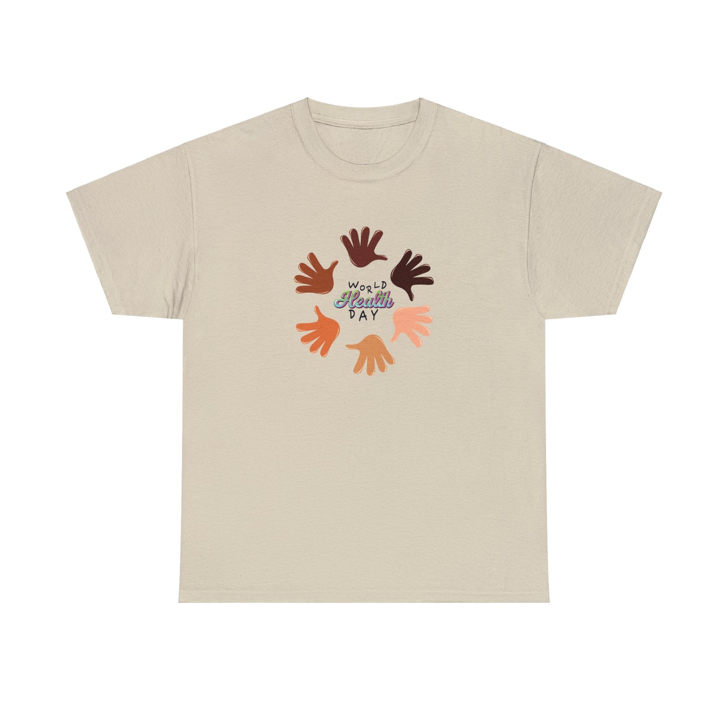 Unisex Heavy Cotton Tee Adult/Teen Activewear Great Quality Low Prices Most Tees Under 12$ Comes In Many Colors World Health Day Awareness