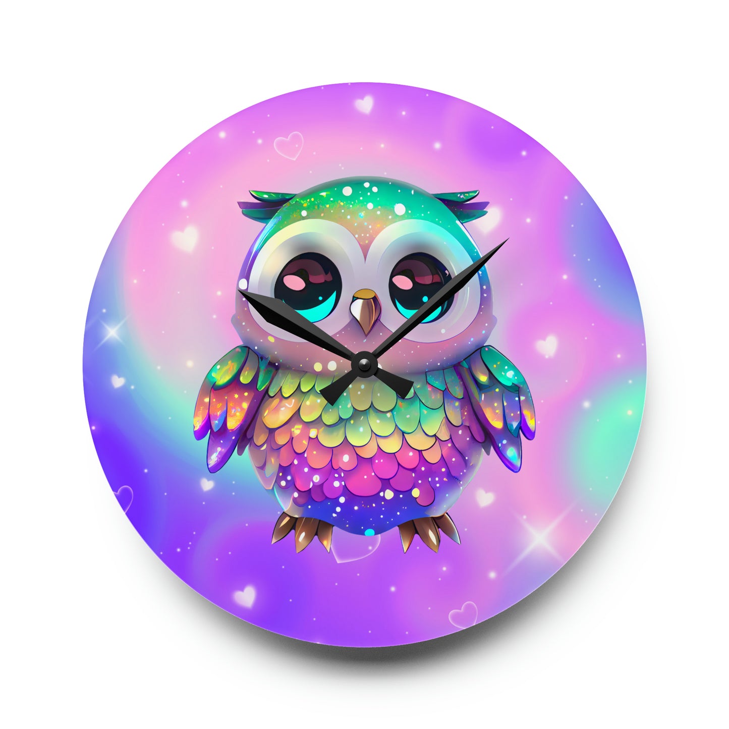 Acrylic Wall Clock Has Matching Products Sold Separate. Use Your Own Image Free Give Me a Jingle