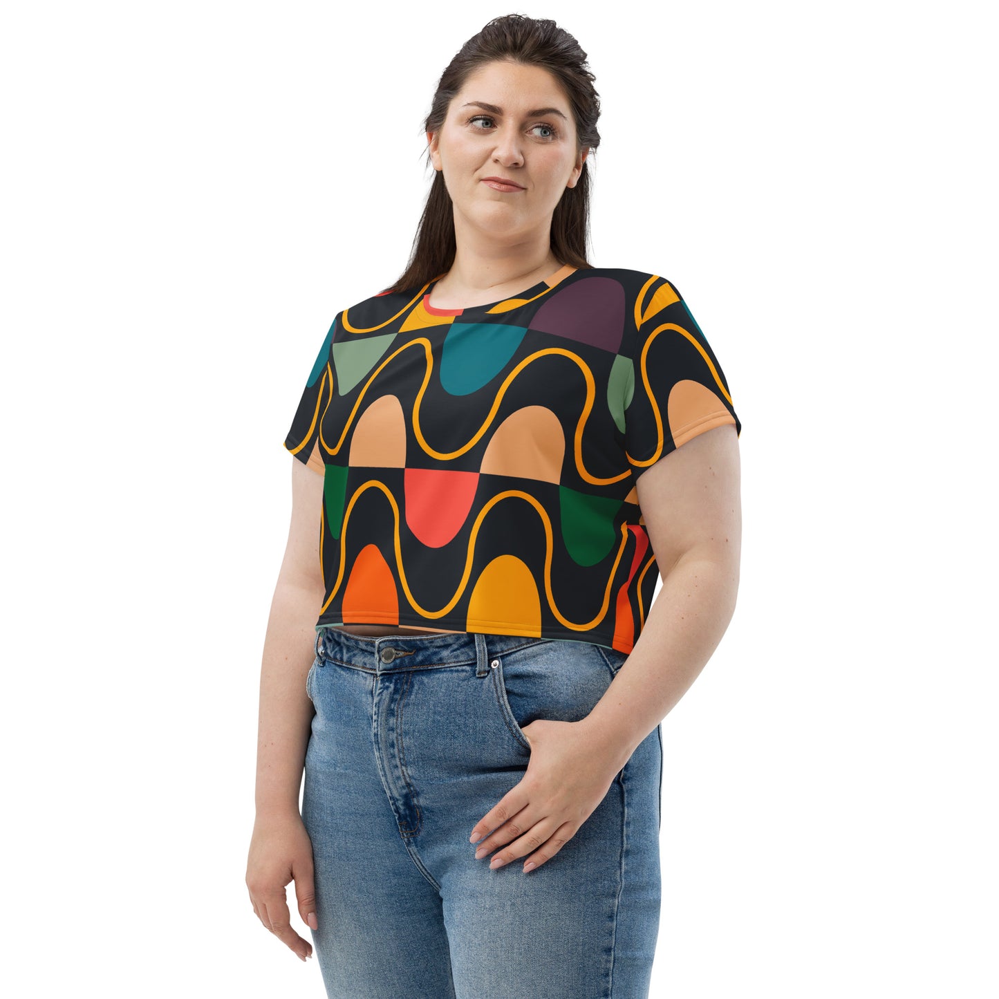 All-Over Print Crop Tee