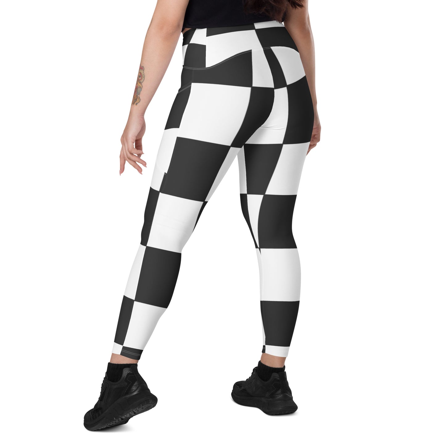 Crossover leggings with pockets Has Matching Top Sold Separate XXS to 6XL Adult/Teen Activewear
