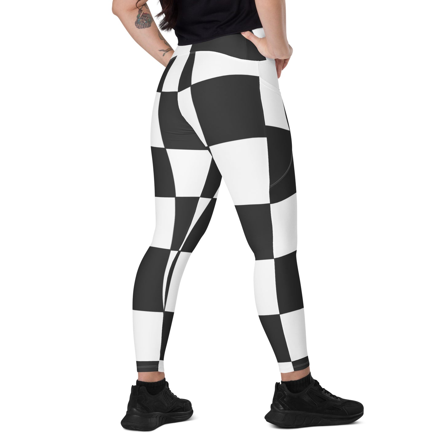 Crossover leggings with pockets Has Matching Top Sold Separate XXS to 6XL Adult/Teen Activewear