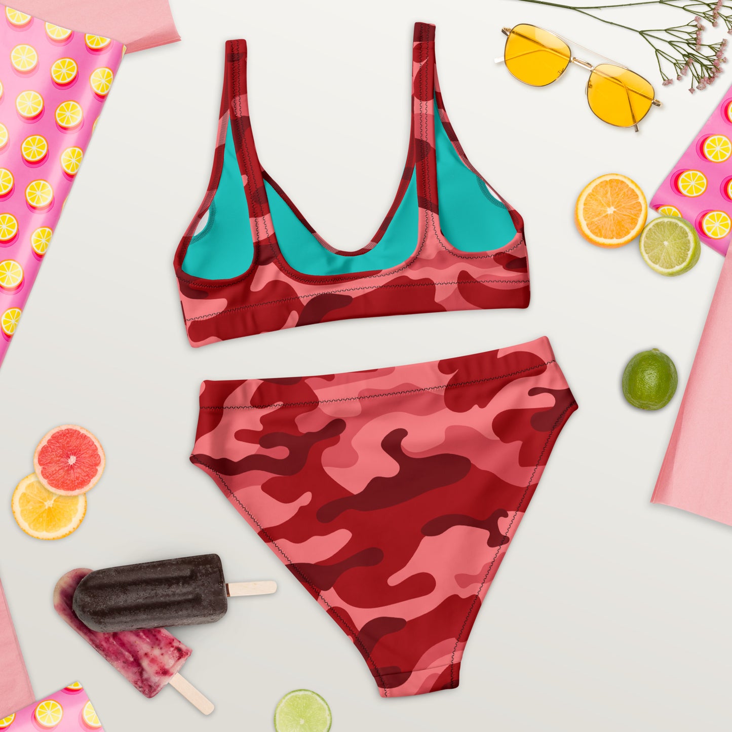 Recycled high-waisted bikini