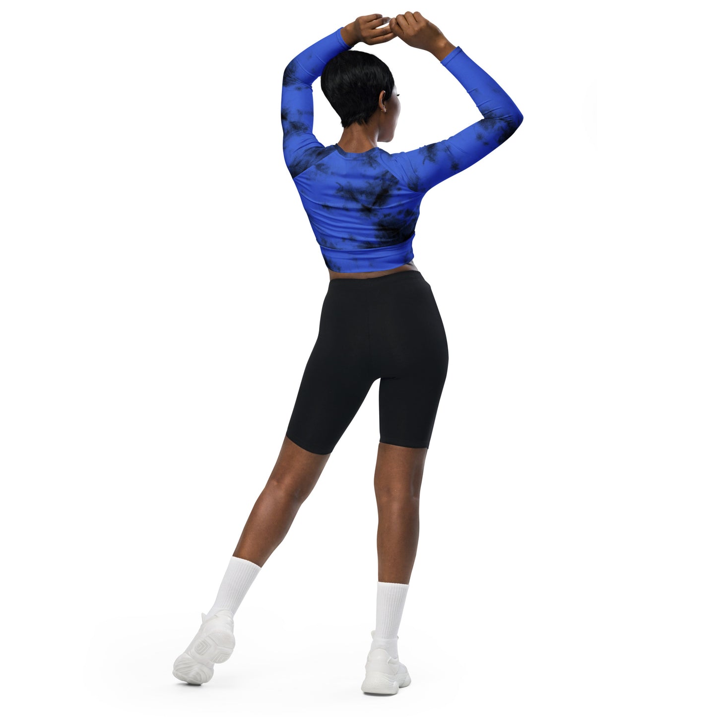 Recycled long-sleeve crop top Up To 6XL Unisex Adult Activewear