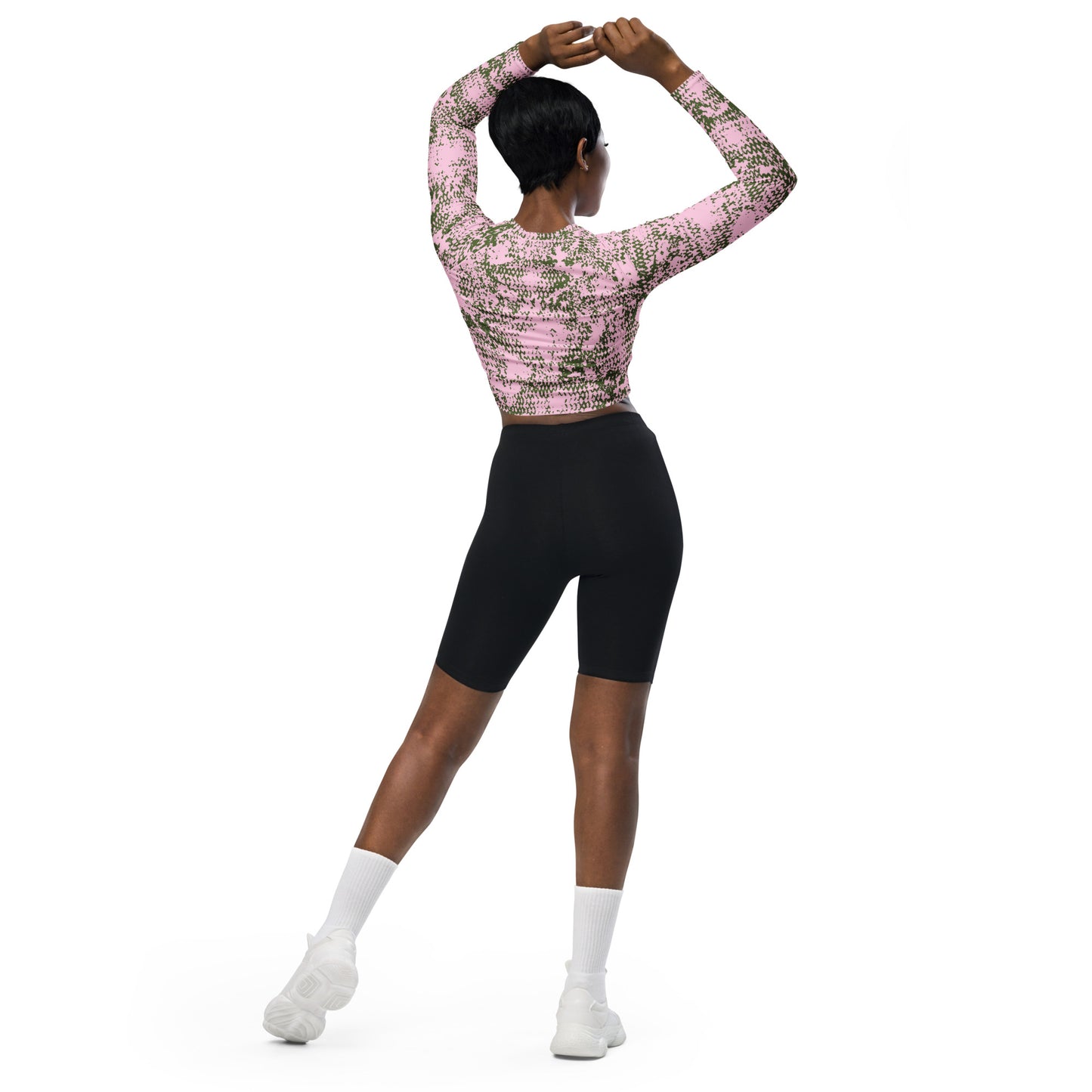 Recycled long-sleeve crop top Up To 6XL Unisex Adult Activewear Has Matching Pants Sold Separate