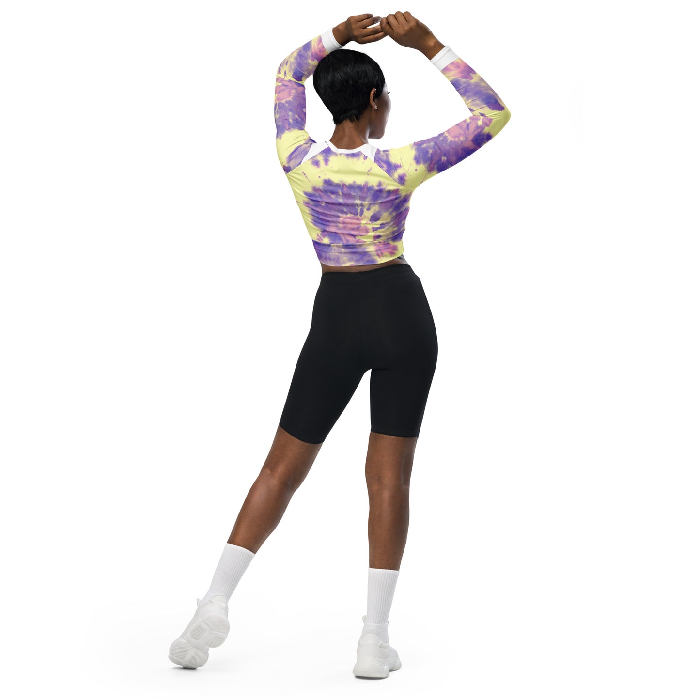 Recycled long-sleeve crop top Up To 6XL Unisex Adult Activewear Has Matching Bottoms Sold Separate
