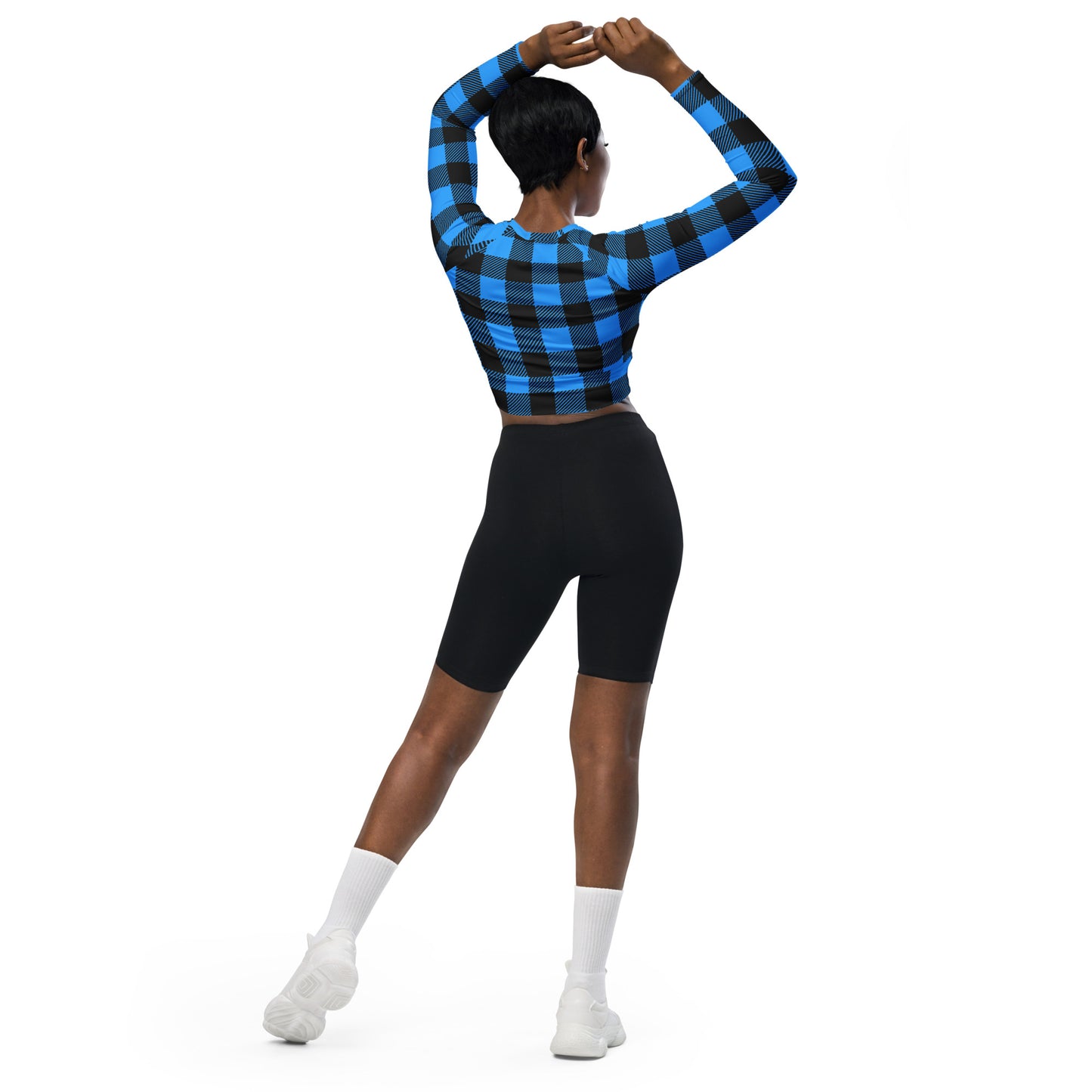 Recycled long-sleeve crop top Adult/Teen Activewear Good Quality Material