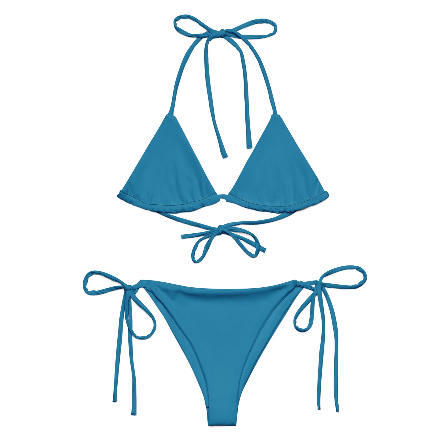 All-over print recycled string bikini