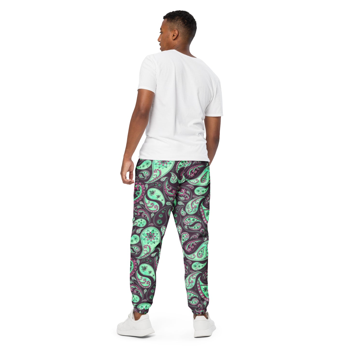 Unisex track pants Activewear Adult Mint Green and Pink