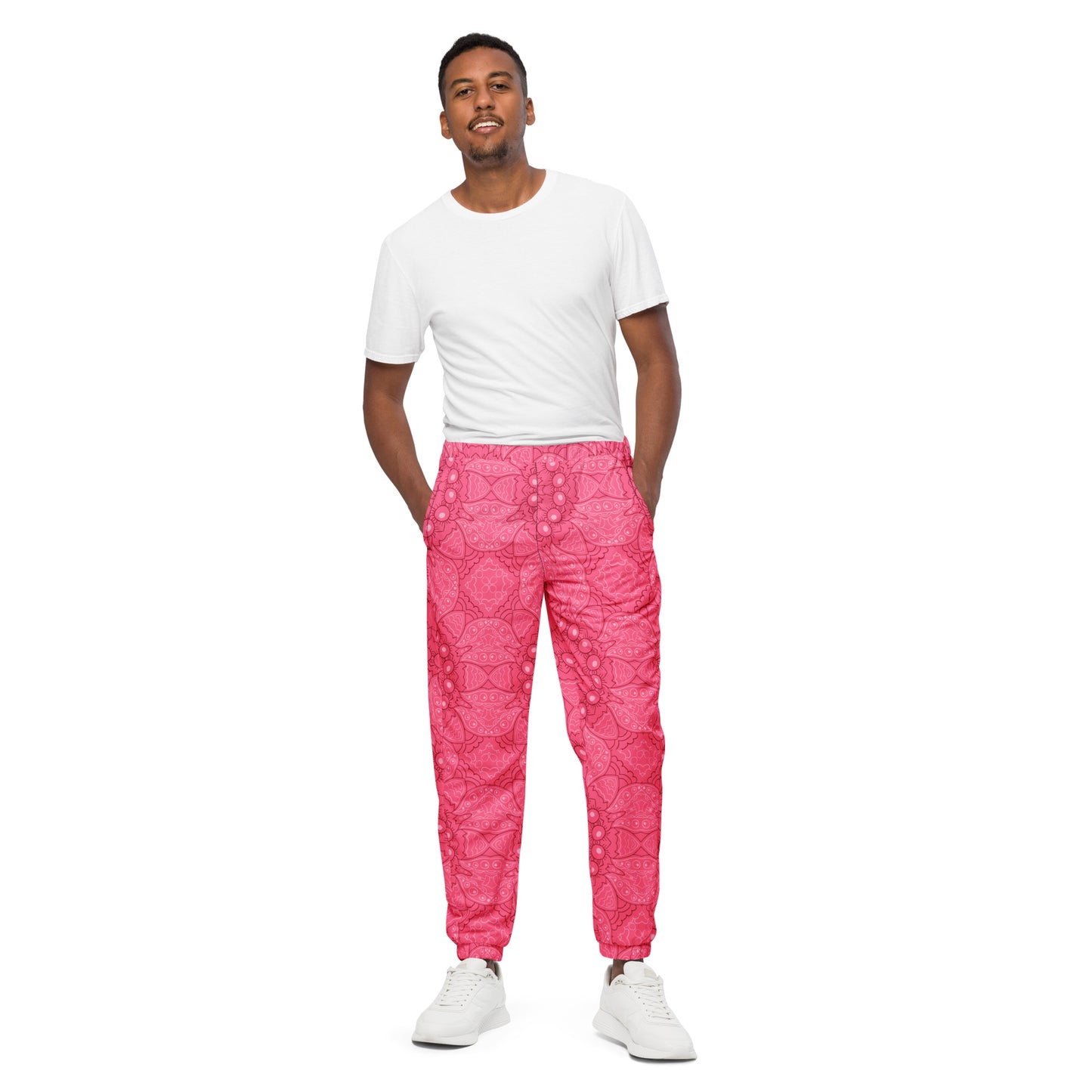 Unisex track pants Activewear Adult Rich Pink in Color
