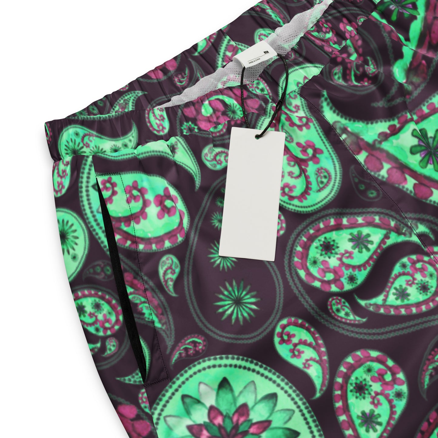 Unisex track pants Activewear Adult Mint Green and Pink