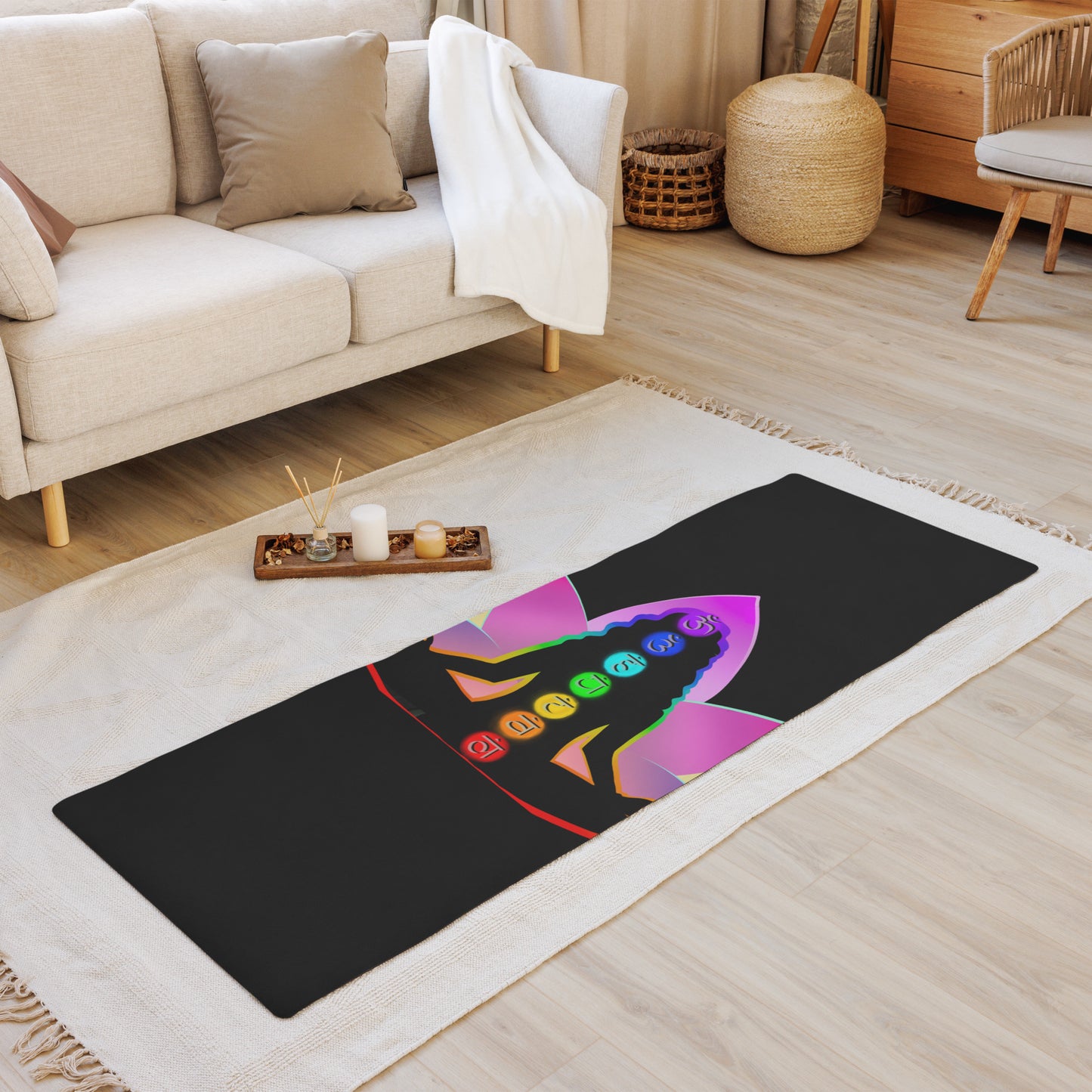 Yoga mat Adult unisex colorful reds green yellow blue purple black Accessories