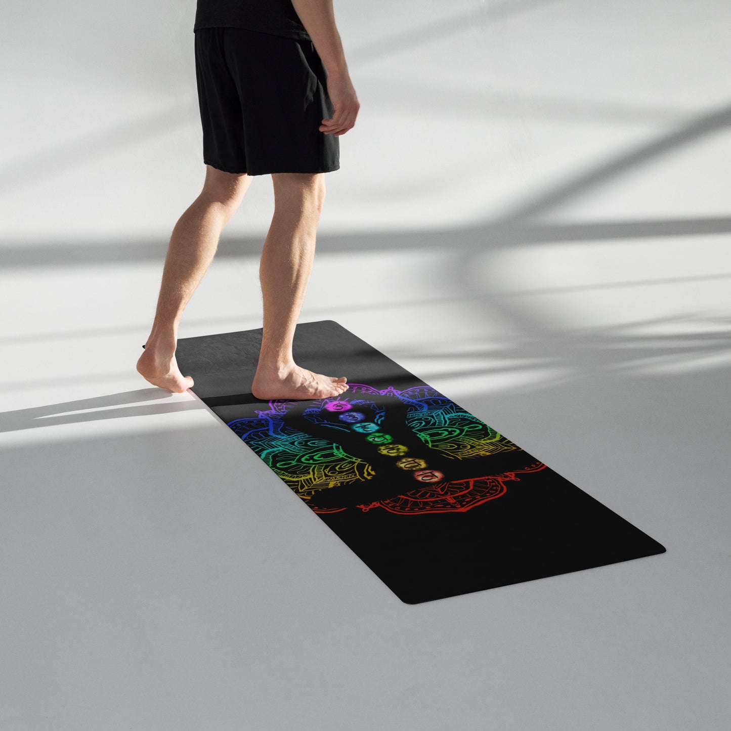 Yoga mat adult unisex with red blue green yellow black purple Accessories