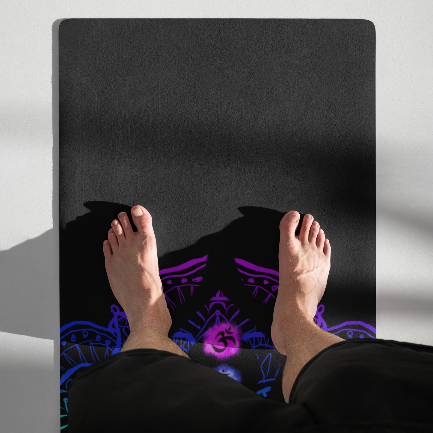 Yoga mat adult unisex with red blue green yellow black purple Accessories