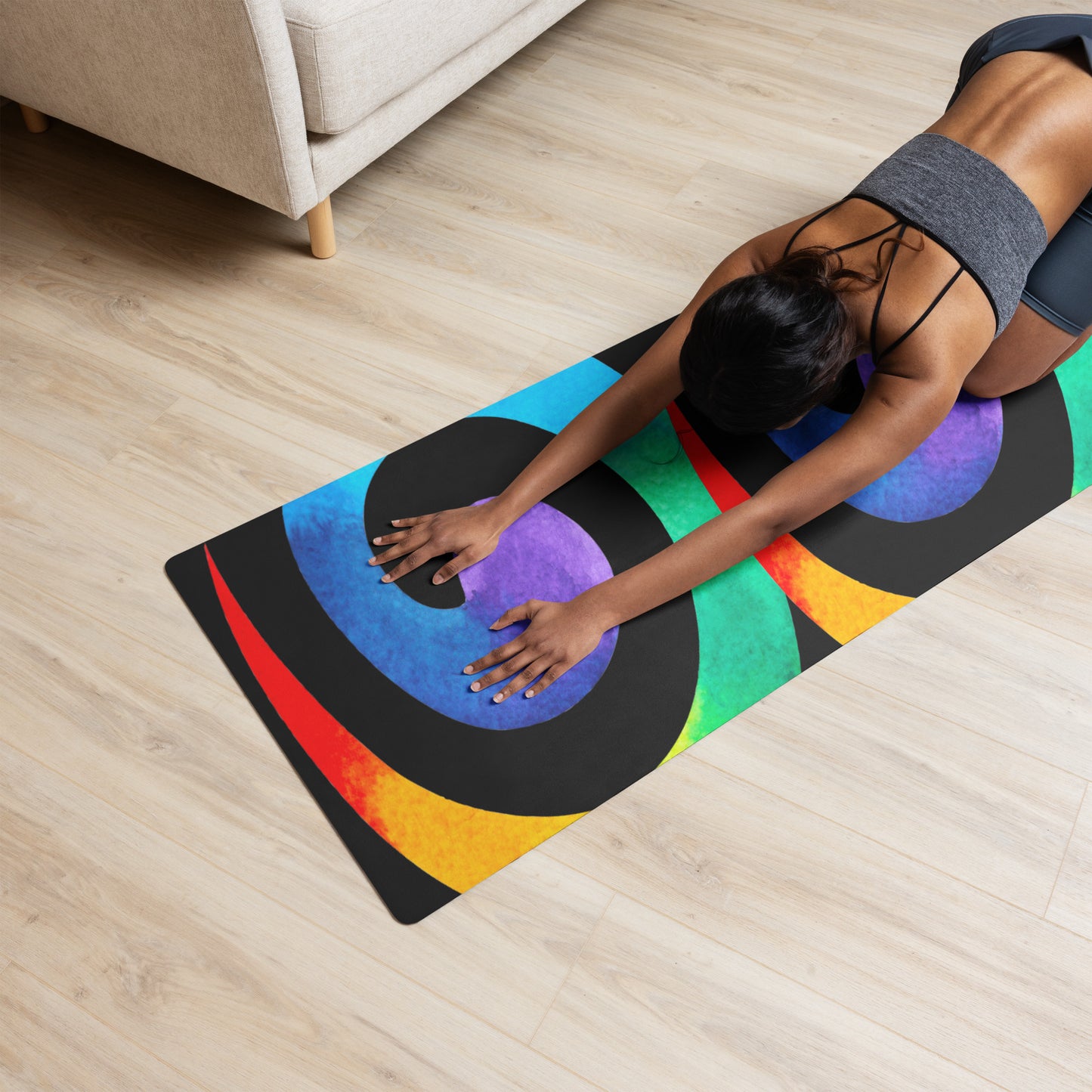 Yoga mat adult unisex colors red green blue purple yellow black Accessories