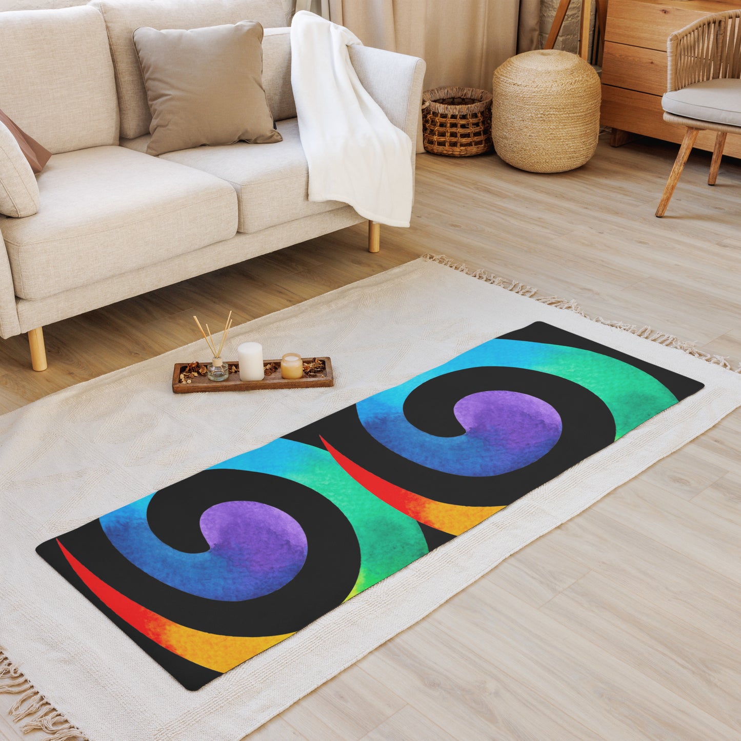 Yoga mat adult unisex colors red green blue purple yellow black Accessories