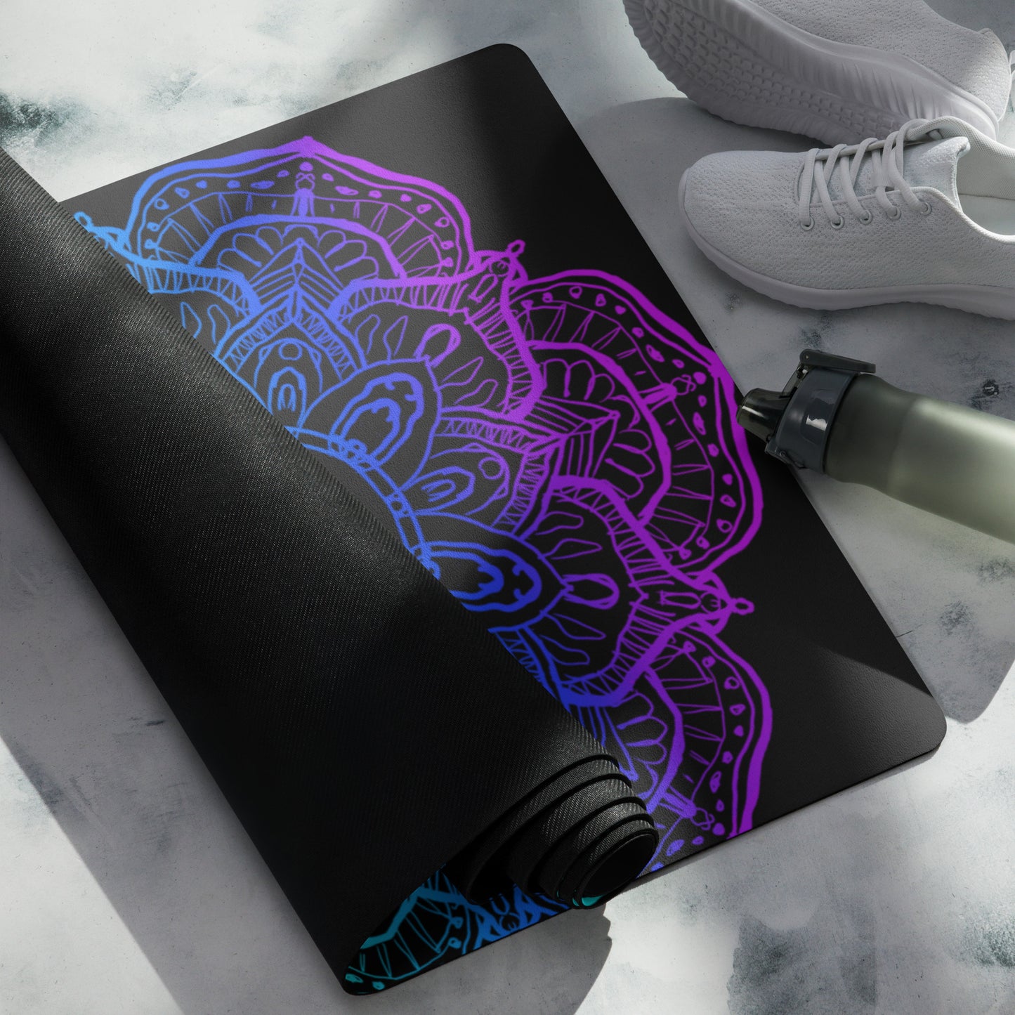 Yoga mat adult unisex colors purple pink greyish purple Accessories