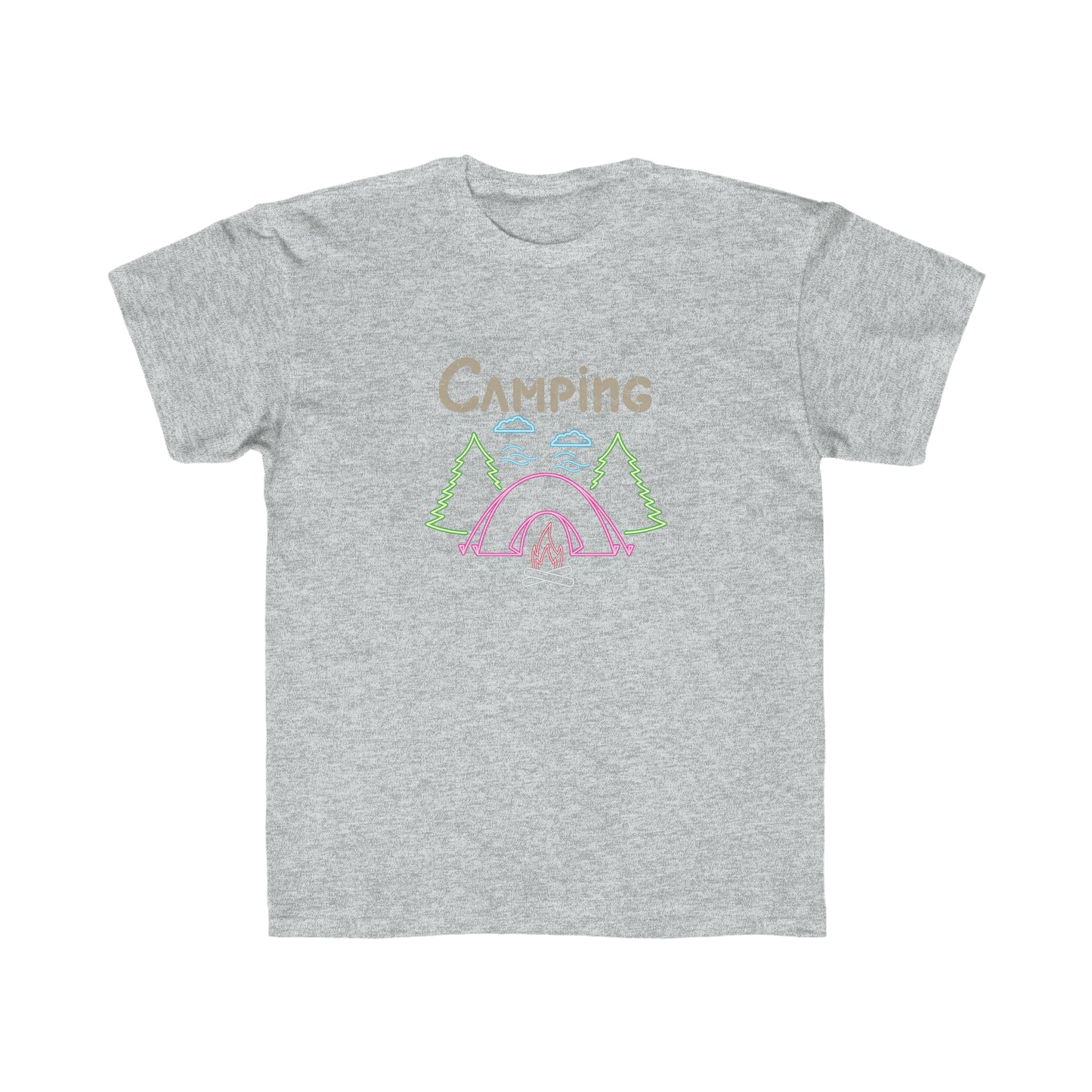 Kids Regular Fit Tee Unisex Activewear Under 12$ Comes In Many Colors Great For Camping And Summer