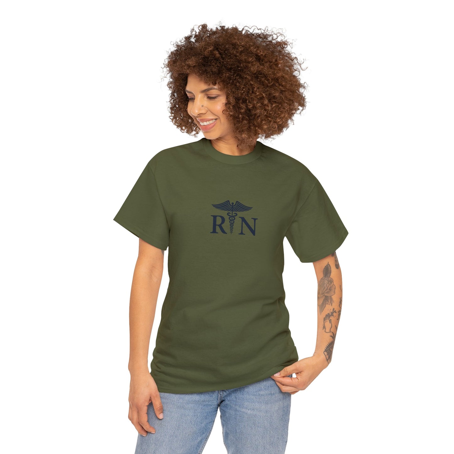 Unisex Heavy Cotton Tee 5 East Nurses Designs On Both Sides