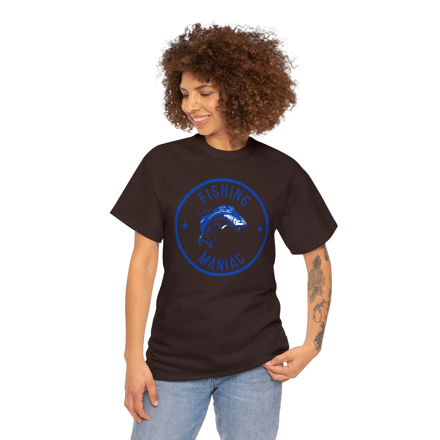 Unisex Heavy Cotton Tee Adult/Teen Activewear For That Fishing Maniac