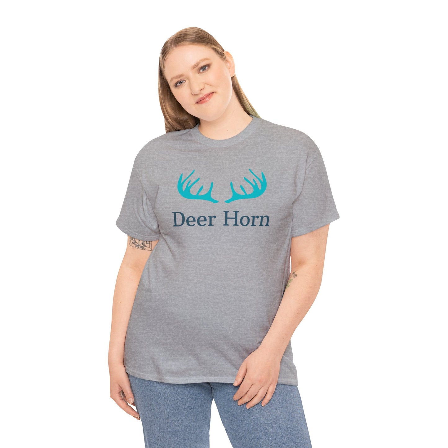 Unisex Heavy Cotton Tee Adult/Teen Activewear Deer Horn For The Avid Hunter Hunter Lover Shirt Comes In Many Colors