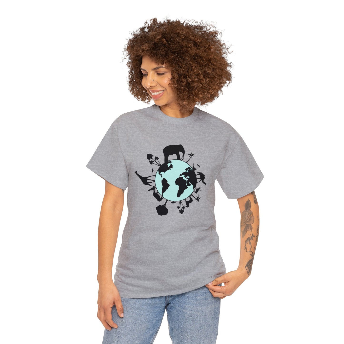 Unisex Heavy Cotton Tee Adult/Teen Activewear Save The Planet Shirt Comes In Many Colors