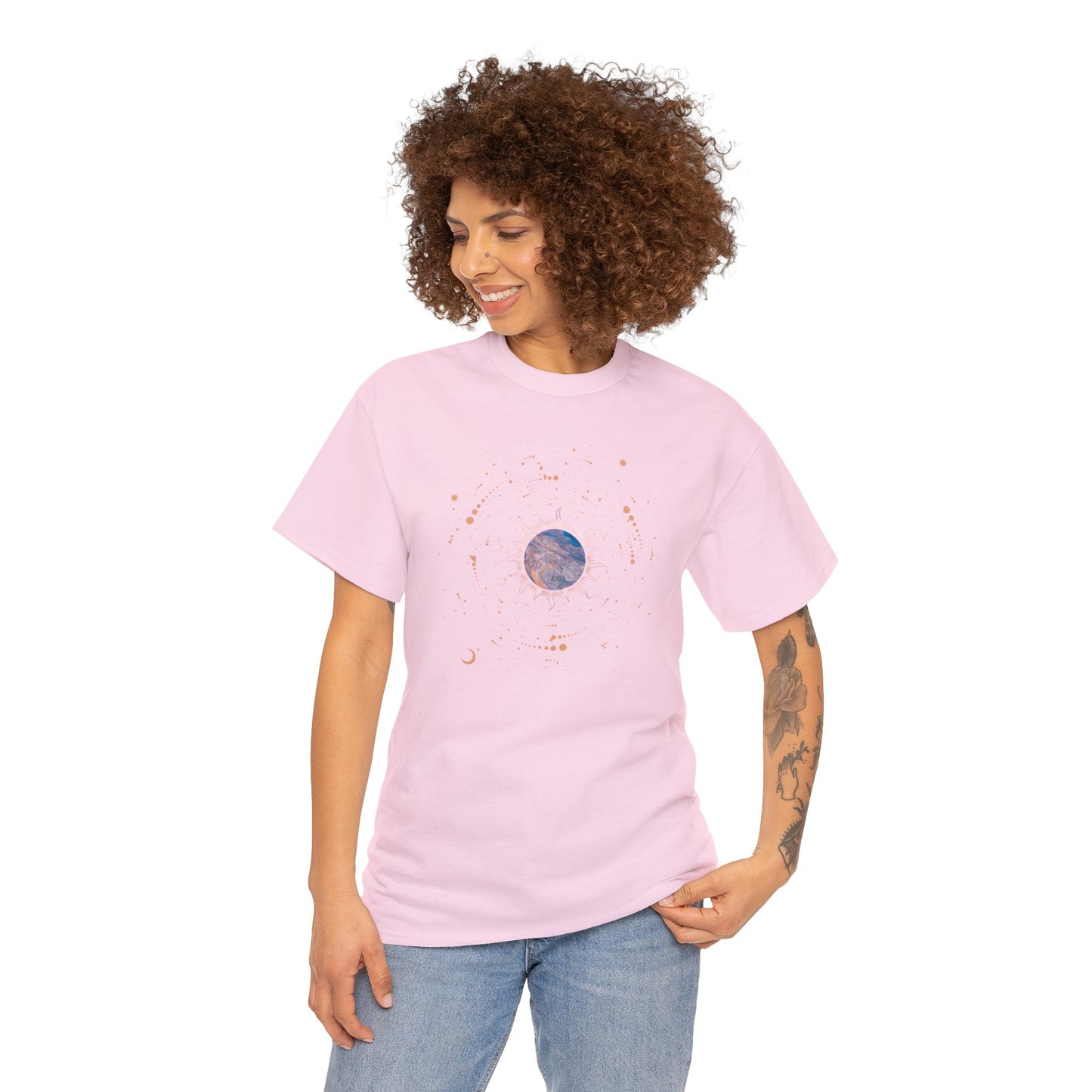 Unisex Heavy Cotton Tee Adult/Teen Sun N Moon Lovers This Is The Shirt For You Comes In Many Colors