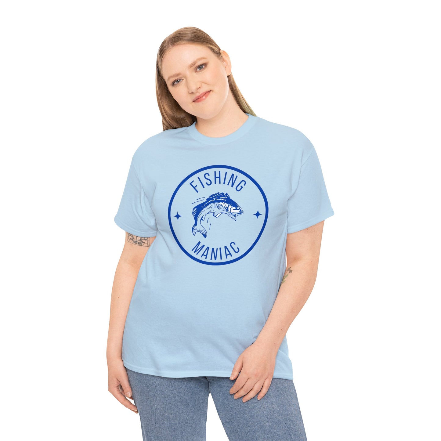 Unisex Heavy Cotton Tee Adult/Teen Activewear For That Fishing Maniac