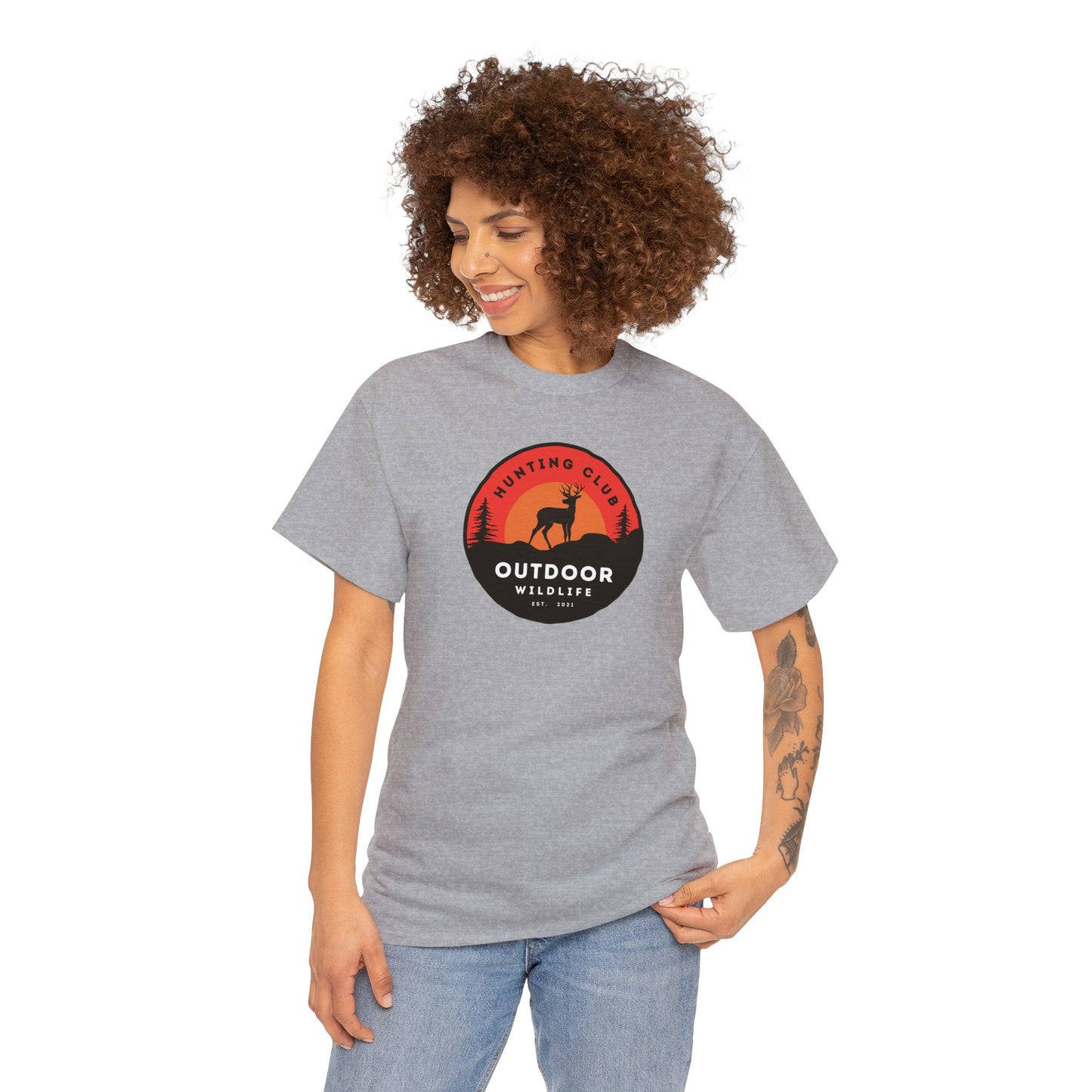 Unisex Heavy Cotton Tee Adult/Teen Activewear For That Outdoor Lover Shirt Comes In Many Colors