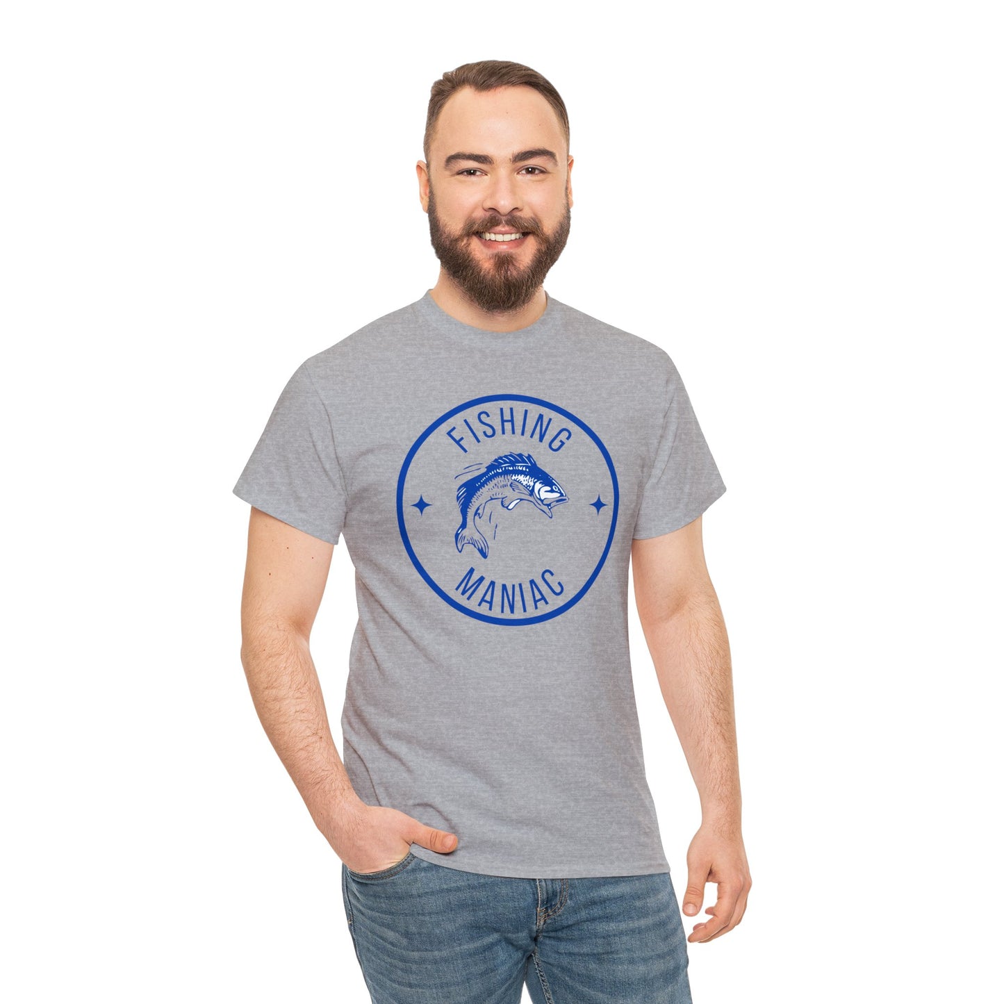 Unisex Heavy Cotton Tee Adult/Teen Activewear For That Fishing Maniac