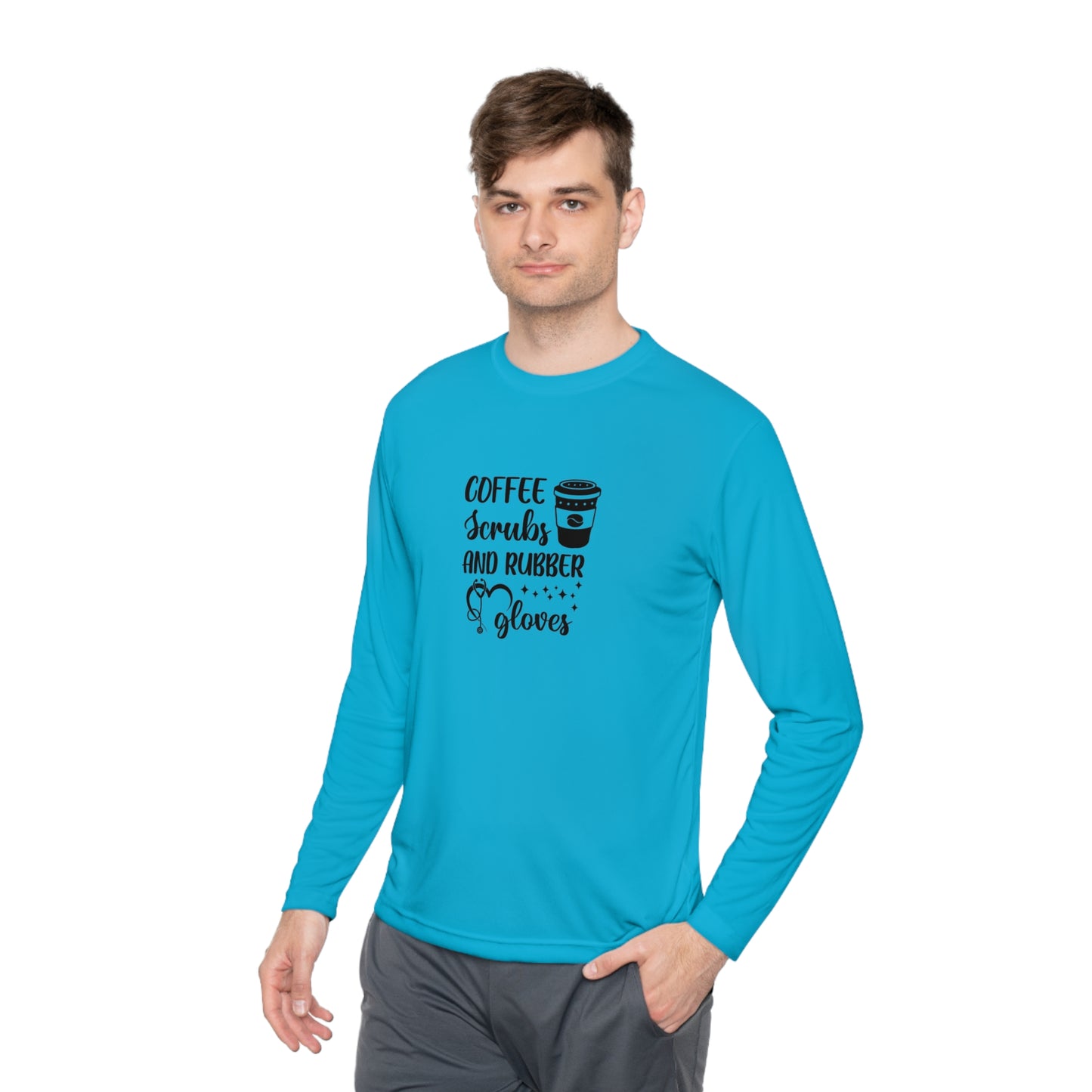 Unisex Lightweight Long Sleeve Tee Adult Activewear Comes In Various Colors