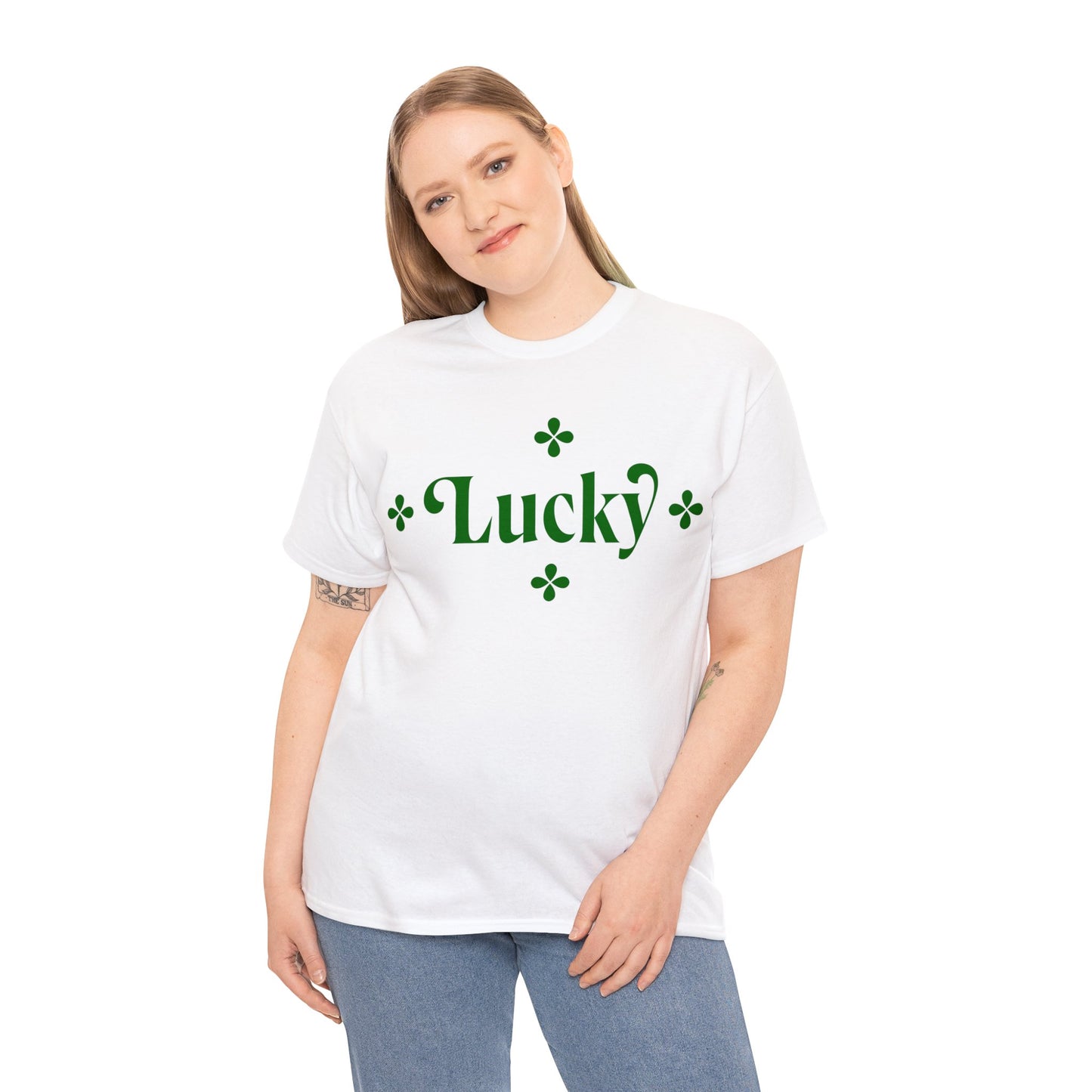 Unisex Heavy Cotton Tee Adult/Teen Activewear Lucky