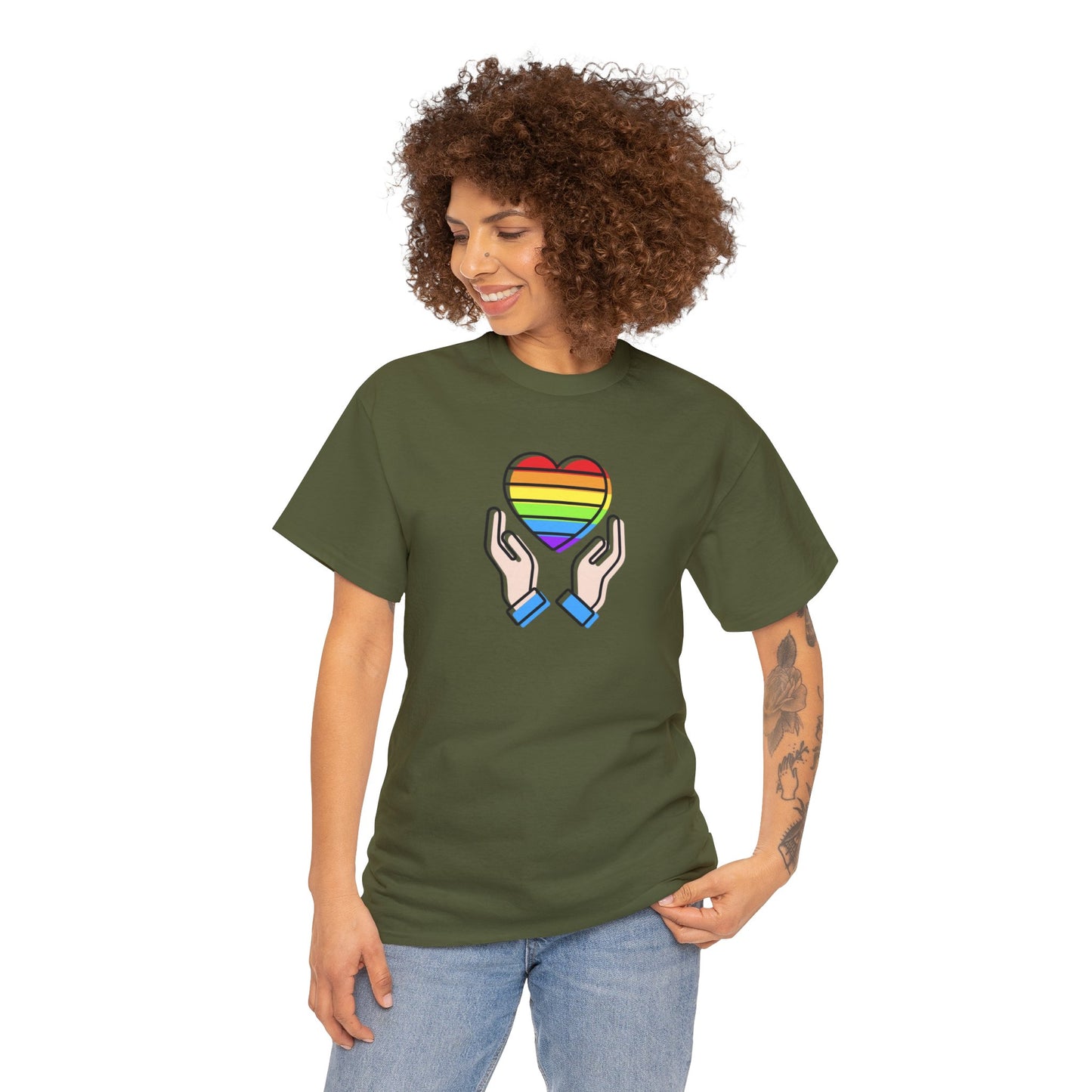 Unisex Heavy Cotton Tee  Adult/Teen Activewear Great Quality Low Prices Most Tees Under 12$ Comes In Many Colors LGBTQ