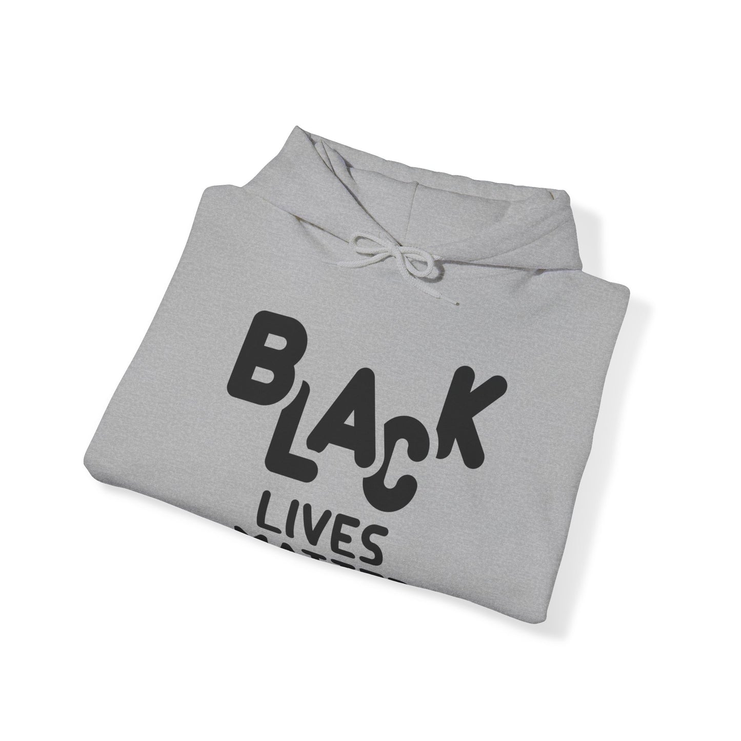 Unisex Heavy Blend™ Hooded Sweatshirt Adult/Teen Activewear Black Lives Matter in Black Writing