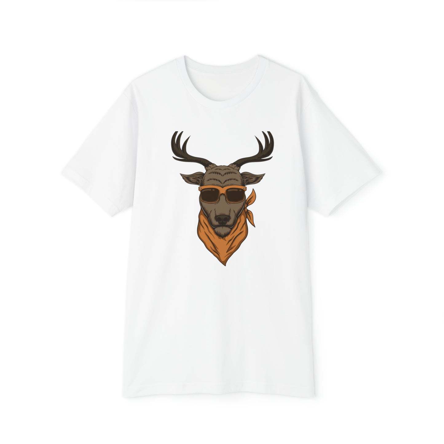 Unisex Short Sleeve Pajama Set Adult/Teen Deer Wearing Sunglasses