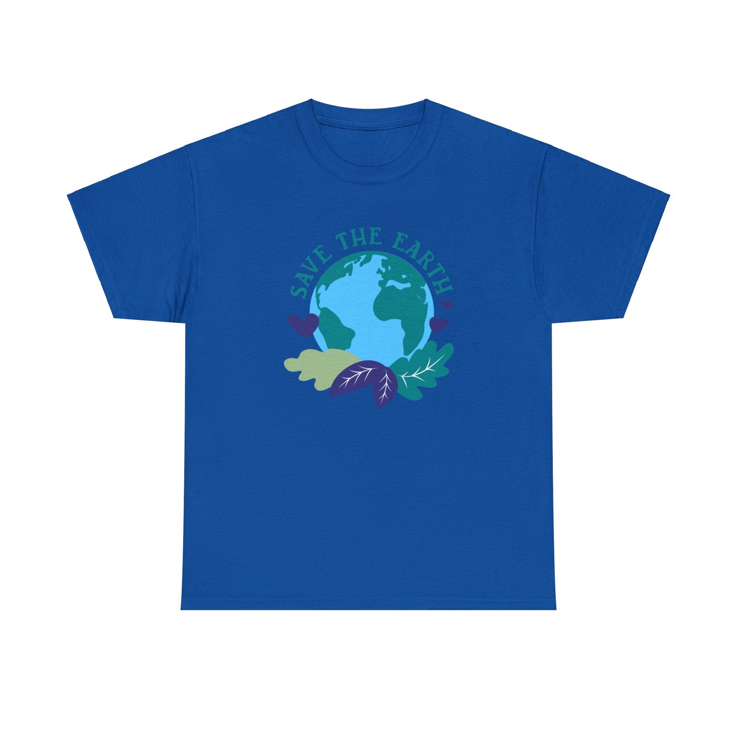 Unisex Heavy Cotton Tee Adult/Teen Activewear Shirt Comes In Many Colors Save The Earth